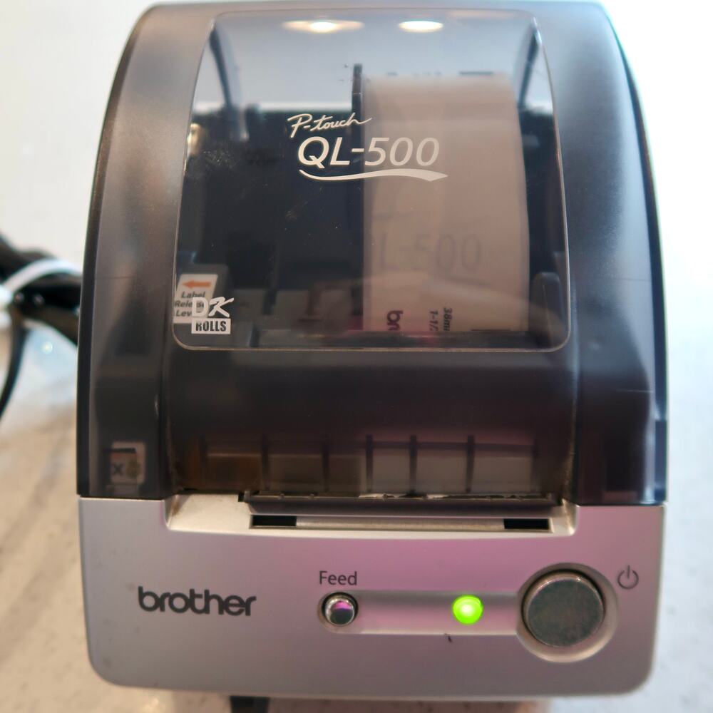 Brother‎ P-touch QL-500 thermal label printer Ser. No. U61050-G4G111378